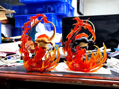 2 Action Figure Pokémon Dark Charizard 21cm Statua Collezione Black Anime Manga