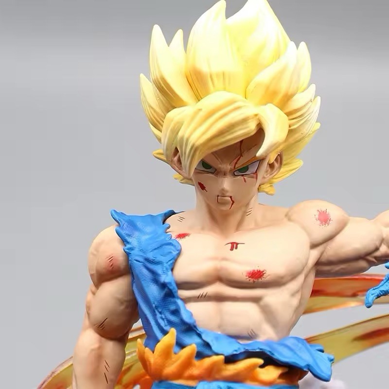 Action Figure Dragon Ball Z Goku Super Sayan 27cm Statua Da Collezione New Anime