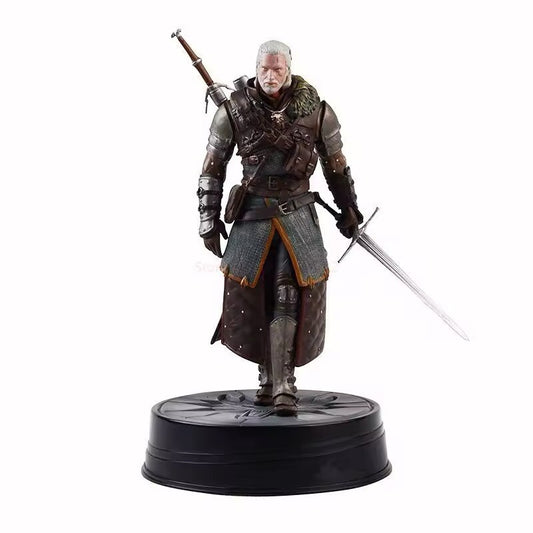 The Witcher Geralt Of Rivia Action Figure Wild Hunt Strigo Wolf 24 Cm Bear Armor