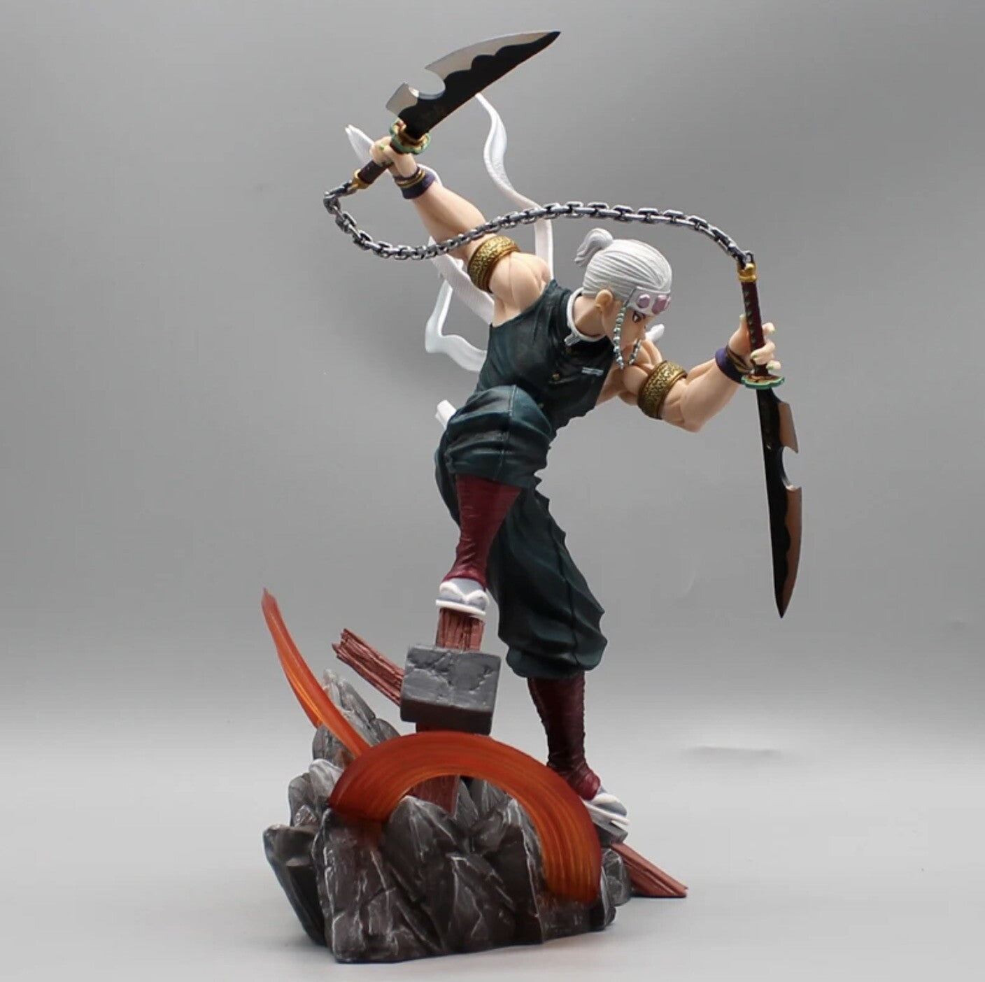 Action Figure Tengen Uzui Manga Demon Slayer 27cm new Statua Da Collezione Anime