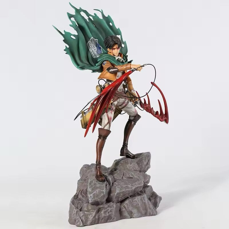 Action Figure Levi Ackerman Attack On Titan 36 cm Statua Collezione Anime Manga