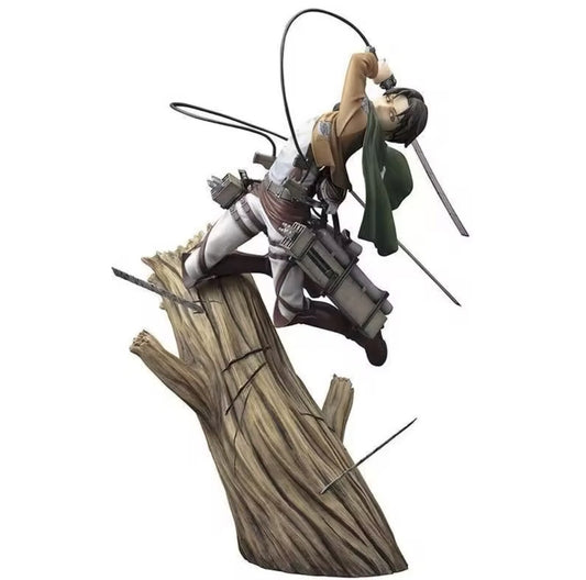 Attack on Titan Anime Action Figures Levi Ackerman 25cm Manga New da Collezione