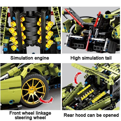 Lamborghini Vision Nuova Macchina Da Costruire Mattoncini Technic 1039 Pezzi New