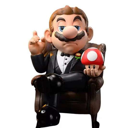 Action Figure Super Mario Bros Padrino Nintendo 16cm Statua Collezione Videogame