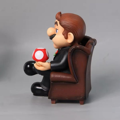 Action Figure Super Mario Bros Padrino Nintendo 16cm Statua Collezione Videogame