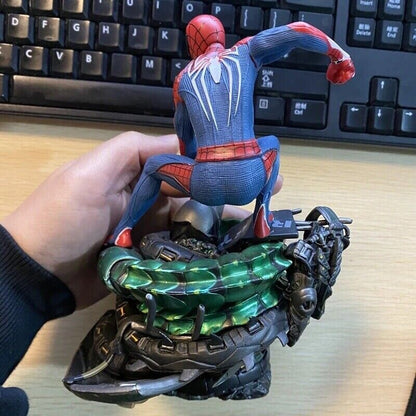 Action Figure Spiderman Playstation Statua Da Collezione Videogame Manga 19cm