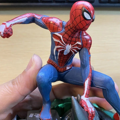 Action Figure Spiderman Playstation Statua Da Collezione Videogame Manga 19cm