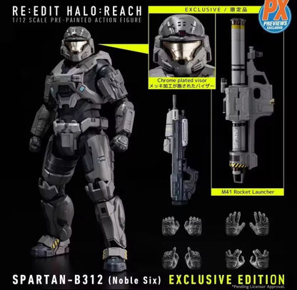 Action Figure Halo Master Spartan B312 18cm New Statua Da Collezione Videogame