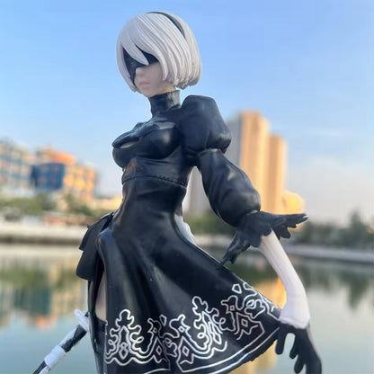Action Figure Nier Automata Androide Type 2b Square Enix Anime Statua 28cm Game