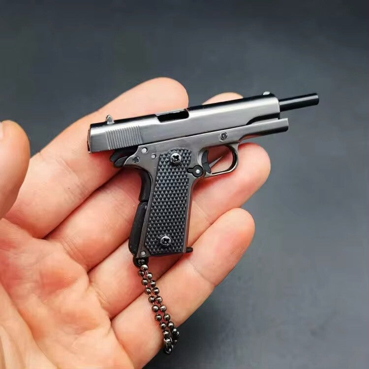 Mini Pistola Giocattolo M1911 Da Collezione Portachiavi In metallo Scala 1:3