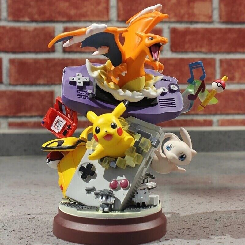 Action Figure Pokemon Statua Da Collezione 20cm Pikachu Charizard Mew Gameboy