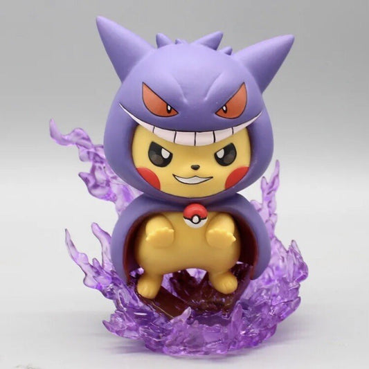 Action Figure Pokémon Pikachu Cosplay Gengar 12cm Statua Da Collezione Anime