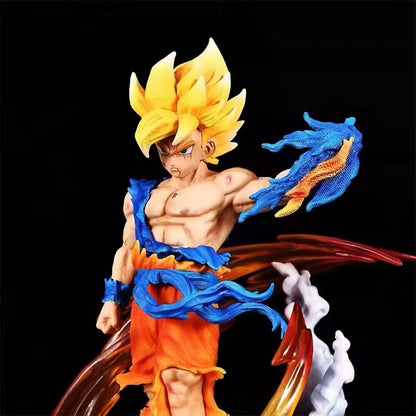 Action Figure Dragon Ball Z Goku Super Sayan 27cm Statua Da Collezione New Anime