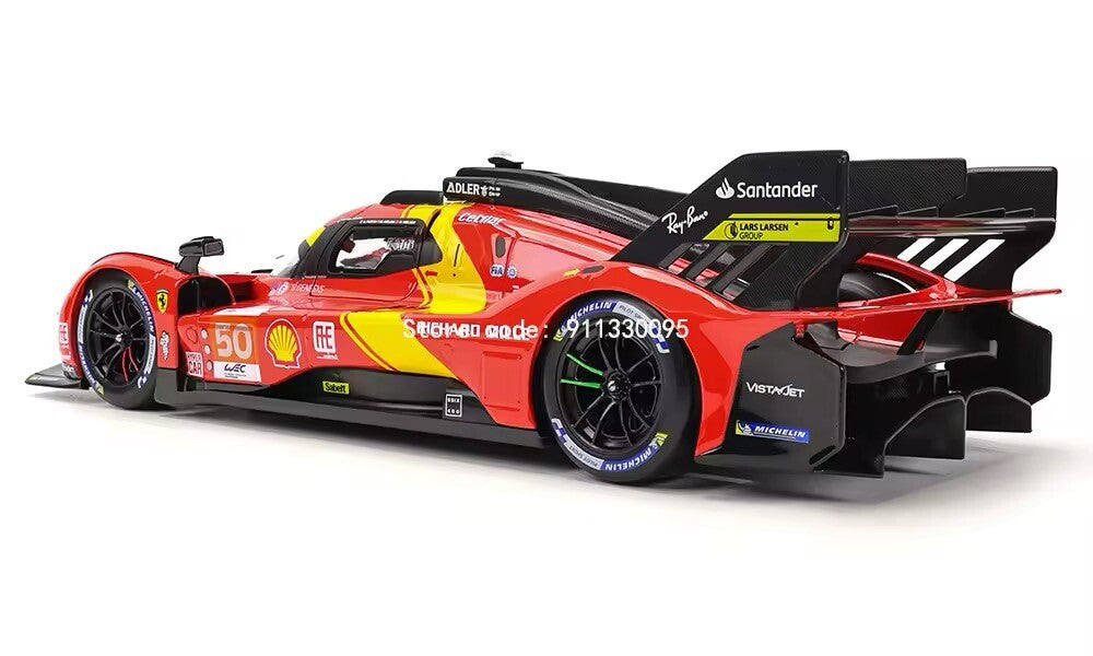 Ferrari 499P 50 24h Le Mans 2023 Scala 1:18 Burago Da Collezione Con Vetrina New