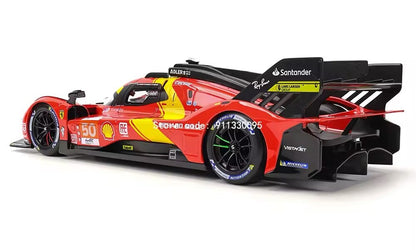 Ferrari 499P 50 24h Le Mans 2023 Scala 1:18 Burago Da Collezione Con Vetrina New