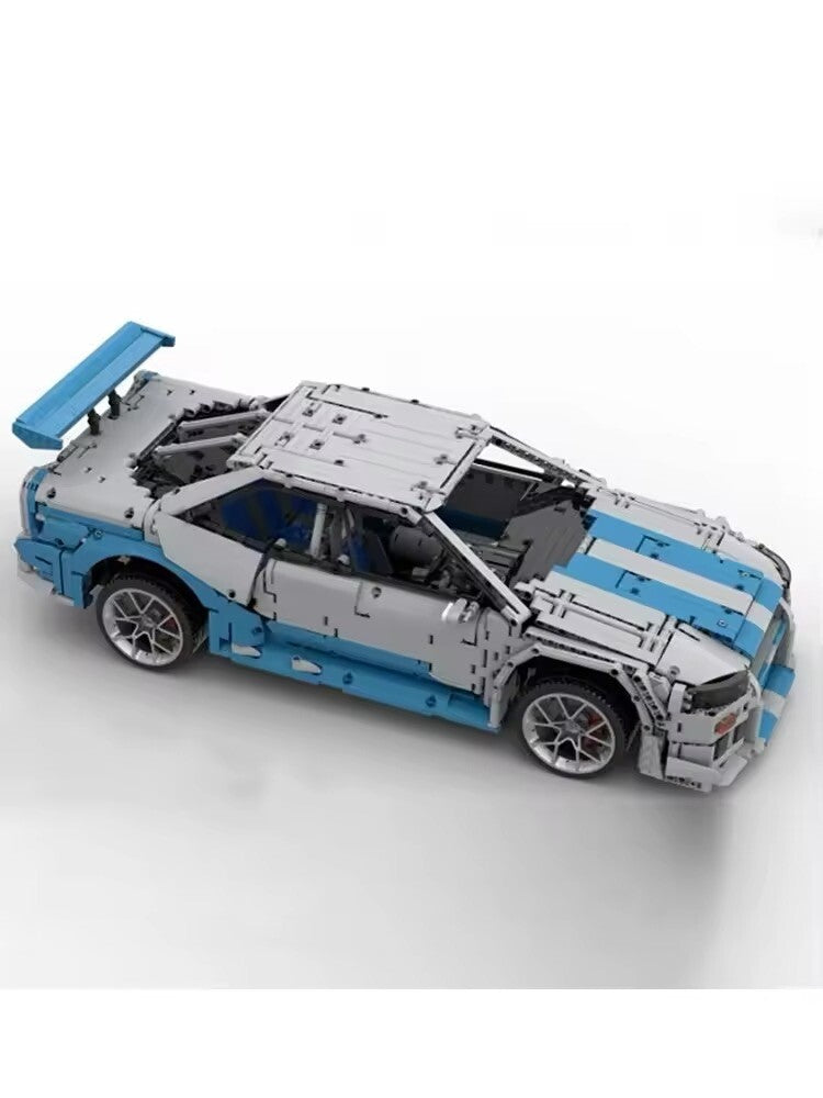 Nissan GT-R R3 Da Costruire 3383 Pezzi Paul Walker 1:8 Mattoncini Technic Fast F