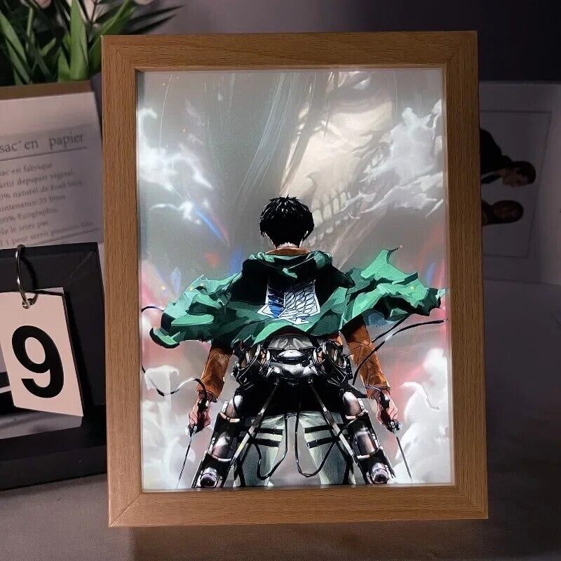 Quadro Luminoso Insegna Attack On Titan L’attacco Dei Giganti Corpo Di Ricerca