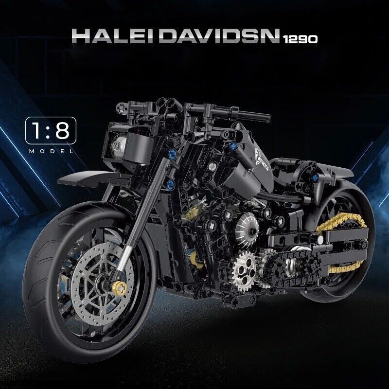 Moto Da Costruite Mattoncini Technic Harley Davidson Scala 1:8 586 Pezzi Nuova
