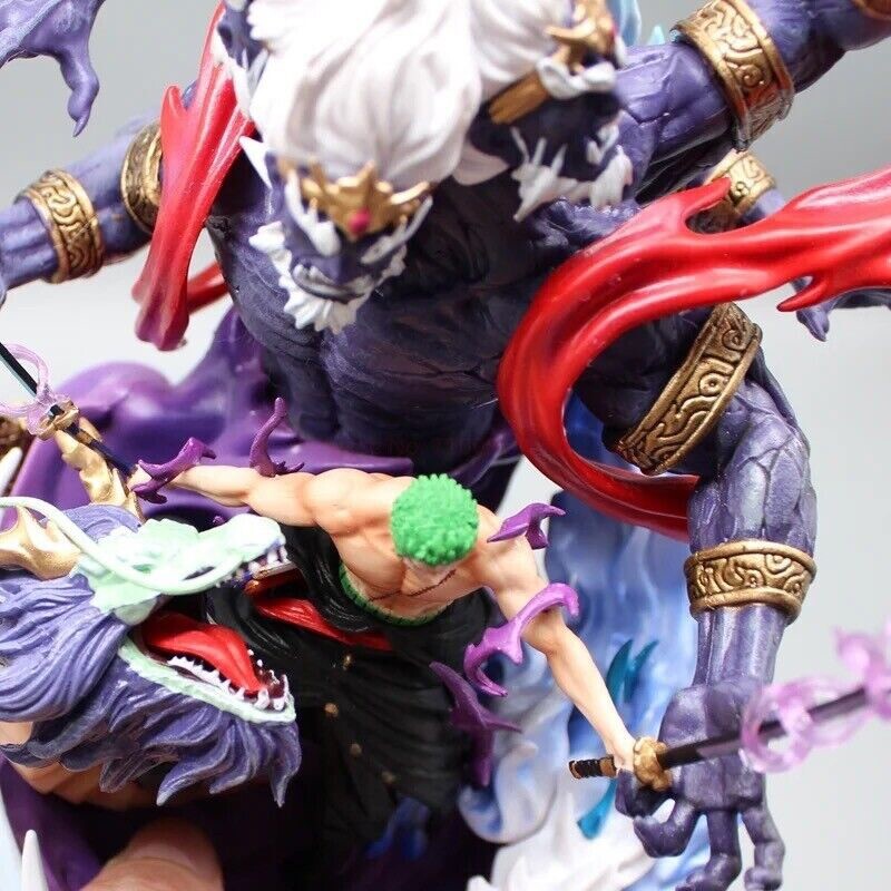 Action Figure One Piece Roronoa Zoro 21.5cm Statua Da Collezione Anime Manga