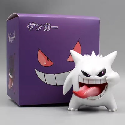 Action Figure Pokémon Gastly Gengar Shiny Evolution 9cm Da Collezione Anime New