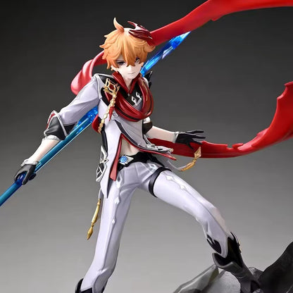 Action Figure Tartaglia Genshin Impact Anime 35cm Da Collezione Game Console New