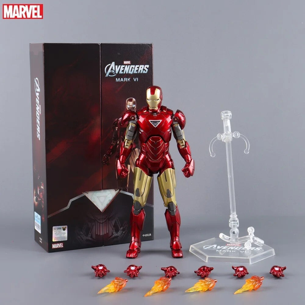 Action Figure Avengers Ironman Mk6 Nuova Statua Collezione Videogames Super Hero