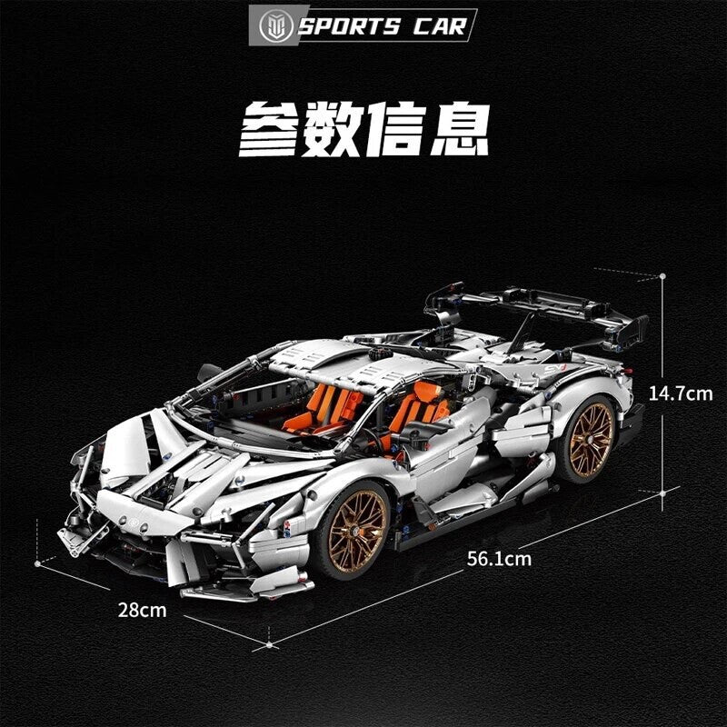 Lamborghini Sian Svj Da Costruire Mattoncini Technic 3224 Pezzi Nero Nuova New