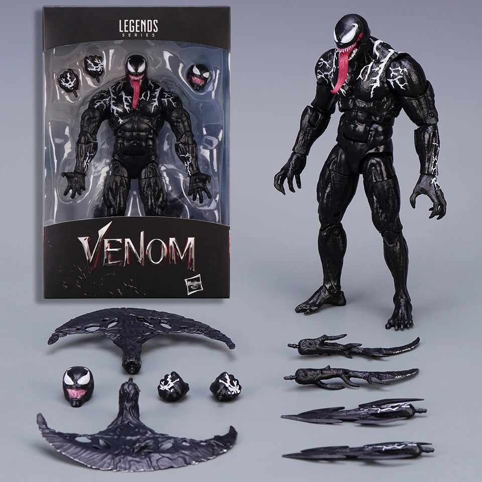 Action Figure Spiderman Venom 18cm Statua Da Collezione Videogame Anime
