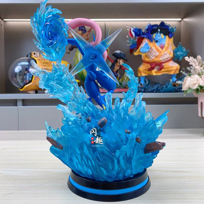 Action Figure Pokémon Greninja Evolution 25cm Statua Da Collezione Anime Manga
