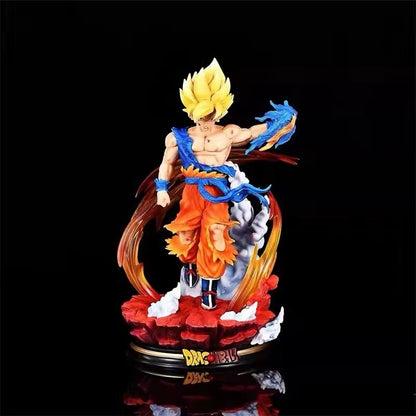 Action Figure Dragon Ball Z Goku Super Sayan 27cm Statua Da Collezione New Anime