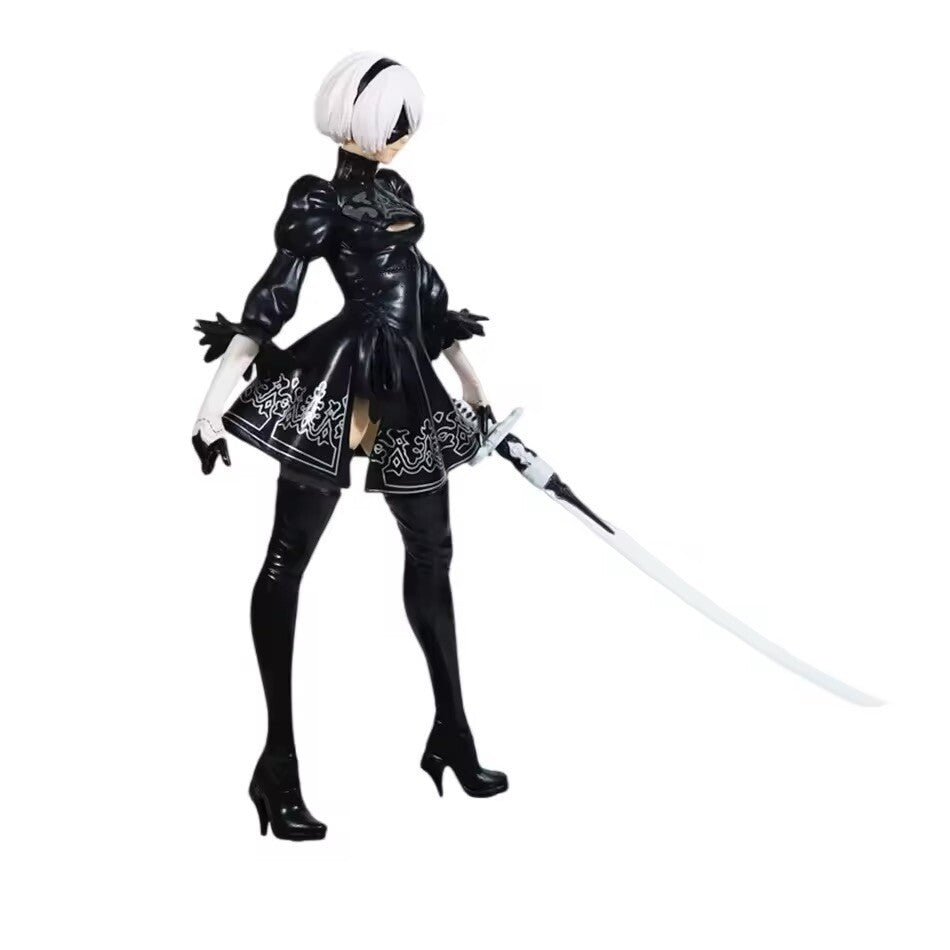 Action Figure Nier Automata Androide Type 2b Square Enix Anime Statua 28cm Game