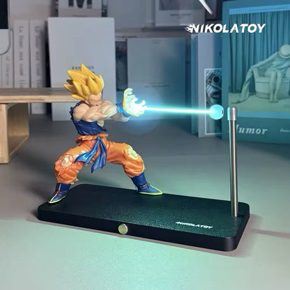 Action Figure Dragon Ball Z Goku Super Sayan Statua Kamehameha Collezione Anime