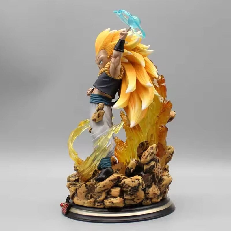 Gotenks Super Saiyan 3 Action Figure 22cm Dragon Ball Z Statua Collezione Anime