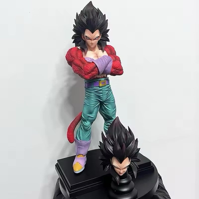 Action Figure Dragon Ball Z Vegeta Super Saiyan 4 31 cm Statua Collezione Anime