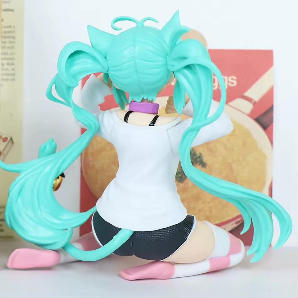 Action Figure Maid Vocaloid Hatsune Miku 12cm Statua Collezione Kawaii Fortnite