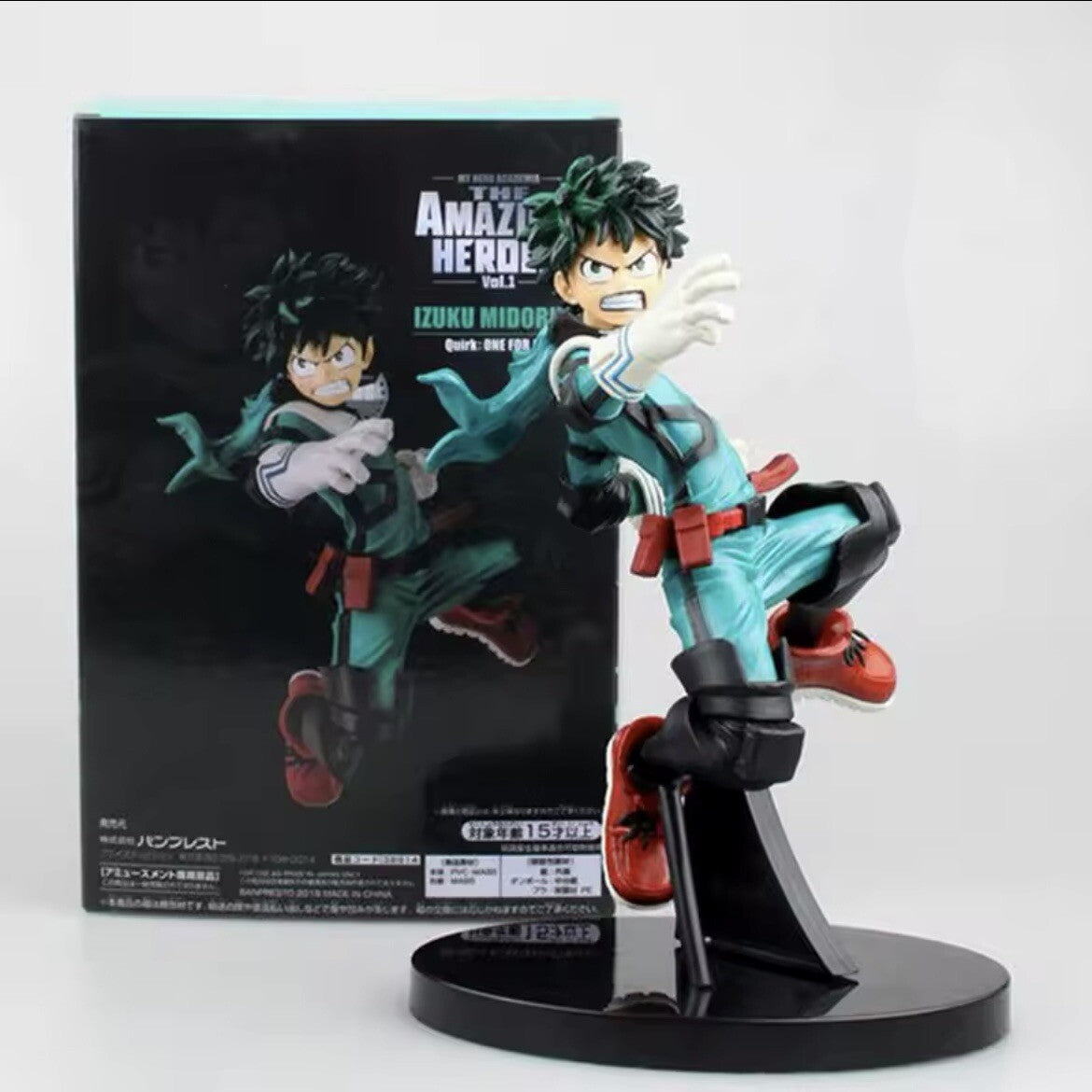 Action Figure Izuku Midoriya 15cm My Hero Academia Anime Manga Da Collezione New