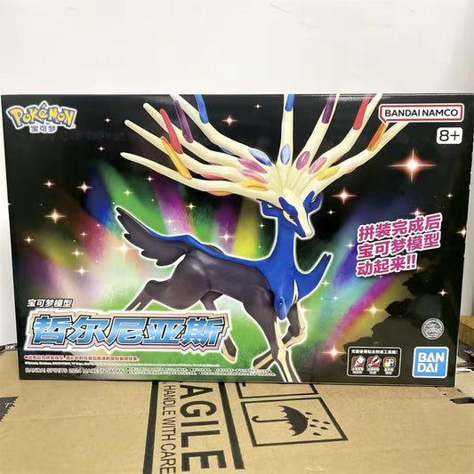 Action Figure Pokemon Plastic Model Kit Xerneas Statua Collezione Anime Bandai