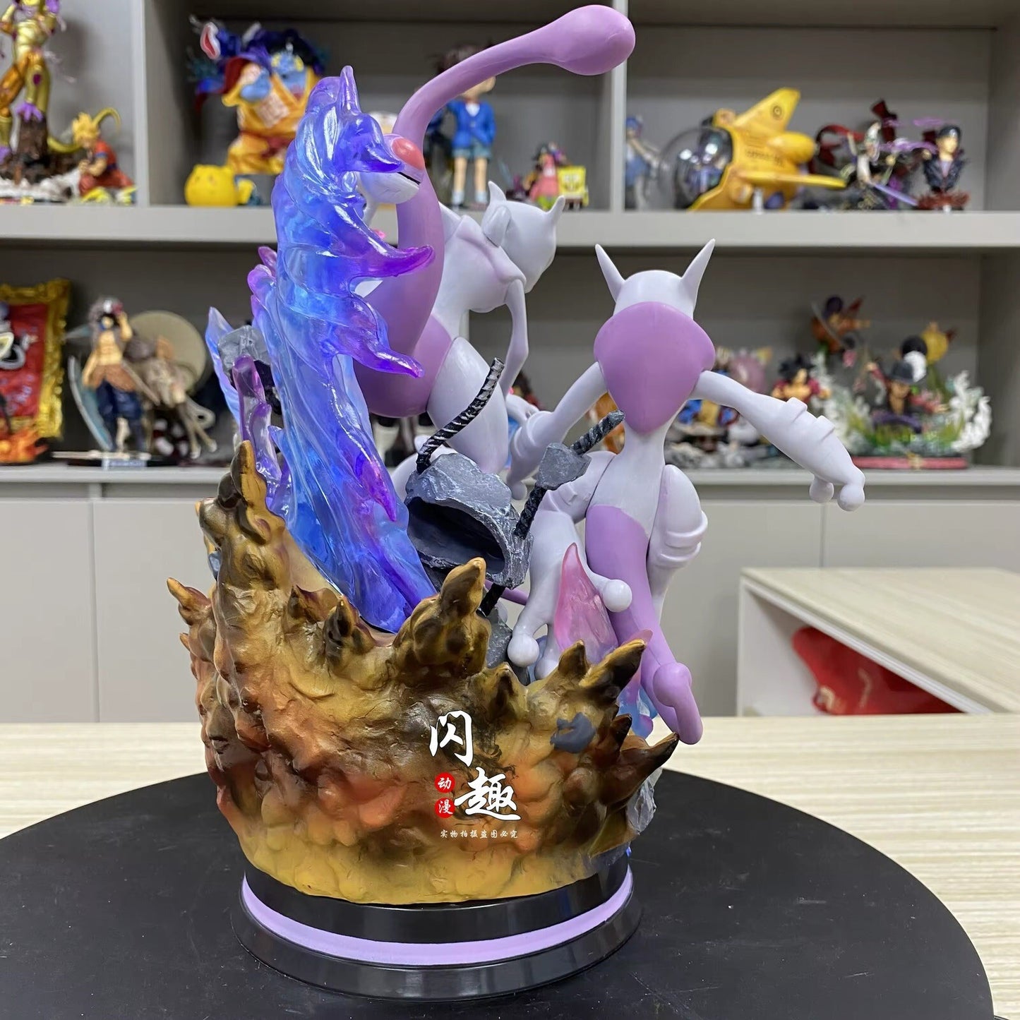 Action Figure Pokémon Mew Mewtwo XY Evolution 25cm Statua Da Collezione Anime