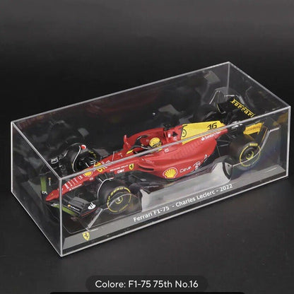 Macchina Ferrari F1 C Leclerc 2022 F1-75 Monza Scala 1:24 Formula 1 Con vetrina