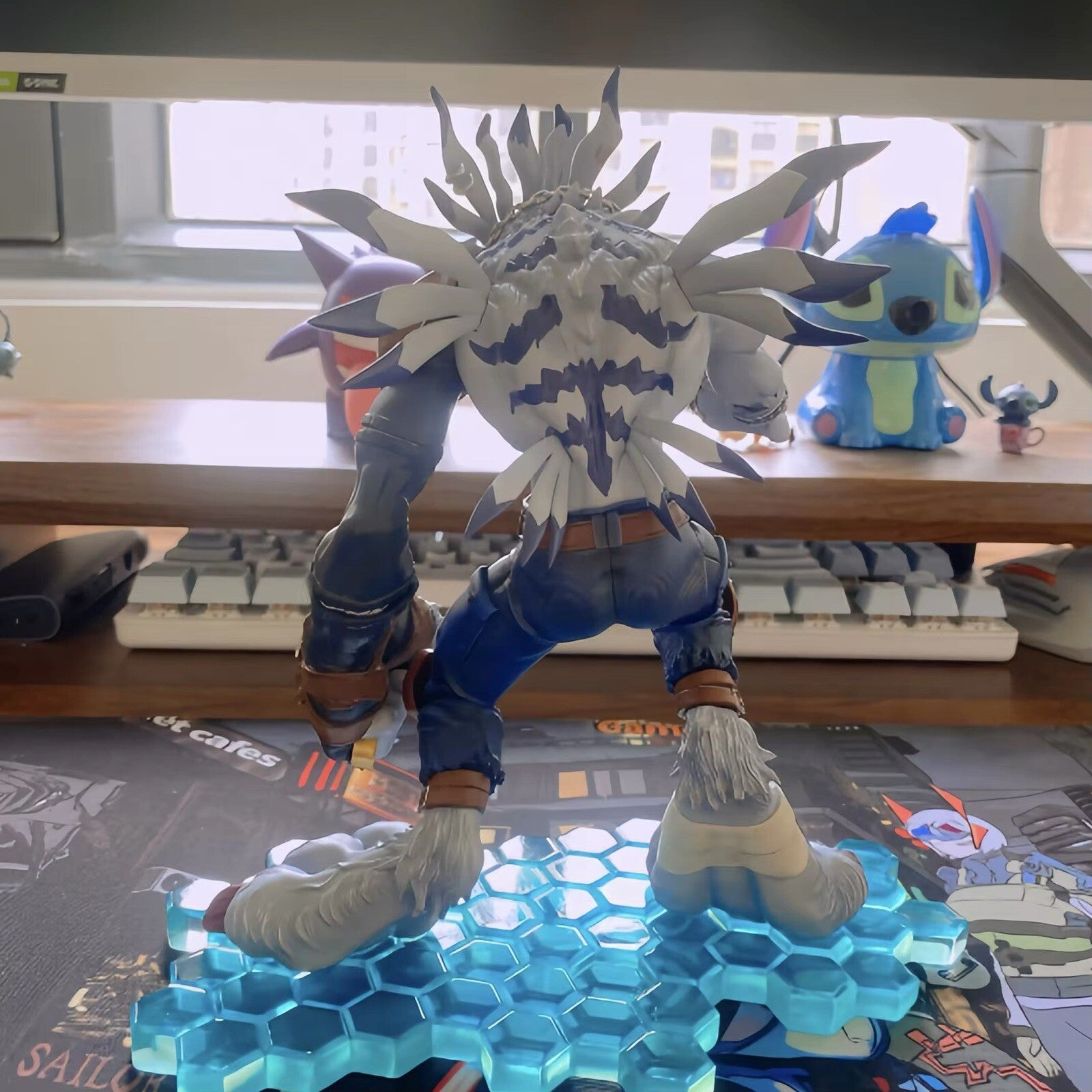 Action Figure Garurumon 22cm Digimon Adventure, Statua Anime Manga Videogame