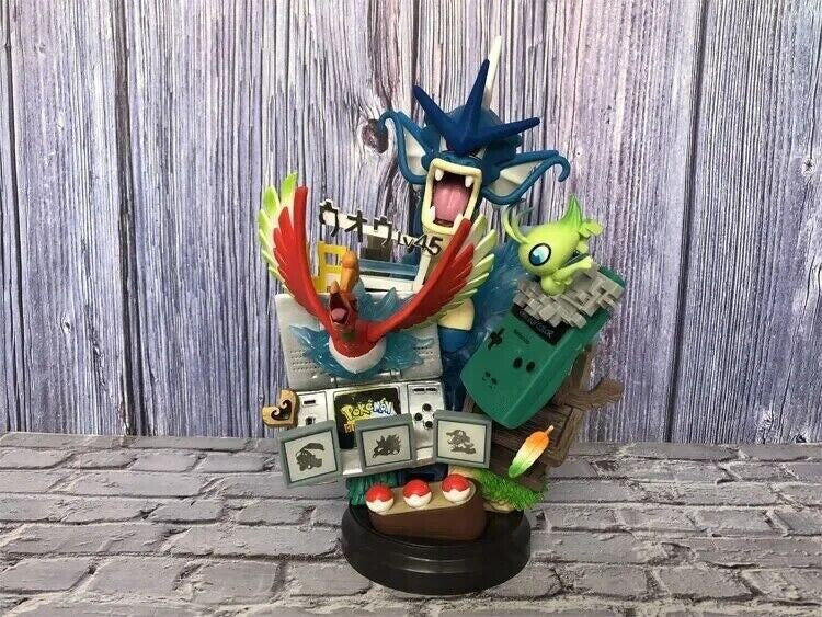 Action Figure Pokemon Statua Da Collezione 25cm Oh-oh Pikachu Gyarados Gameboy