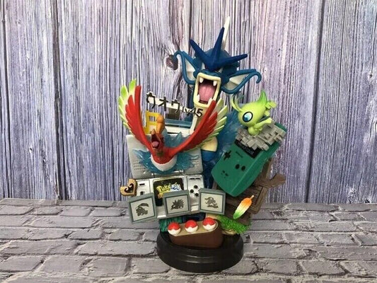 Action Figure Pokemon Statua Da Collezione 25cm Oh-oh Pikachu Gyarados Gameboy