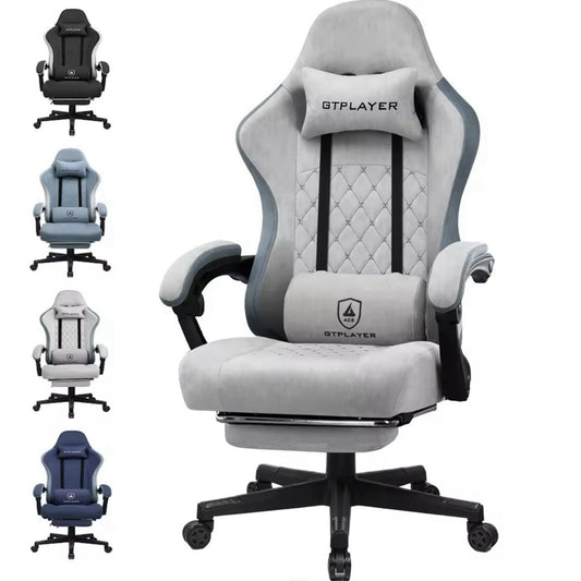 Sedia da Gaming Work Ufficio Ergonomica Reclinabile Poggiapiedi Gamer PC Console