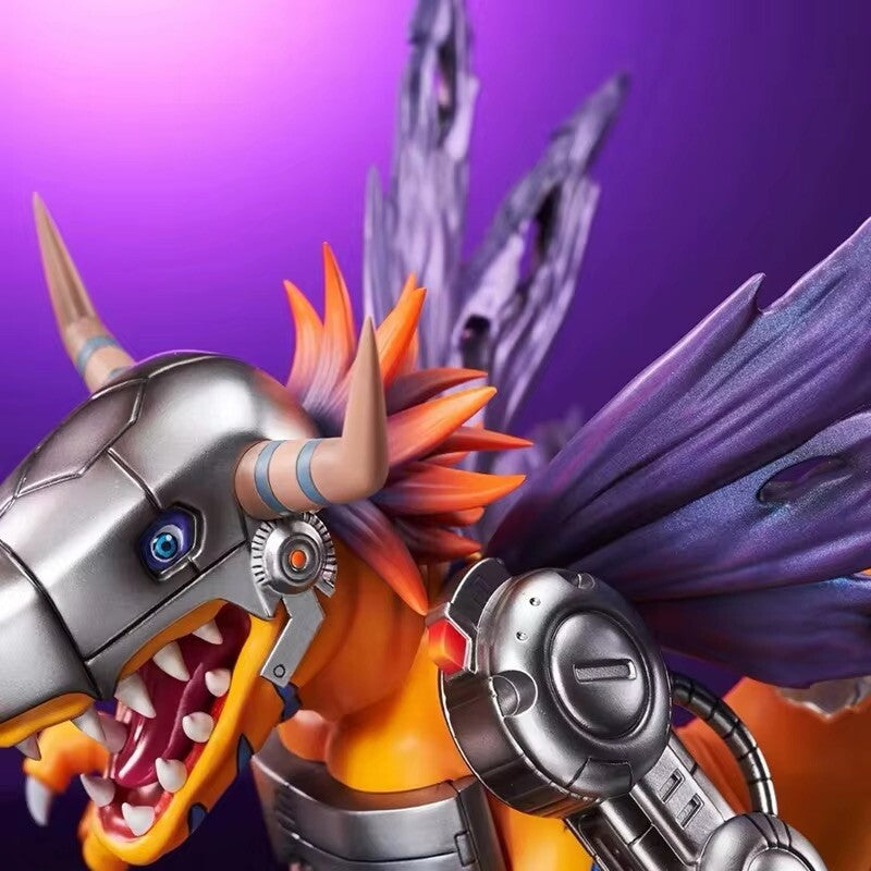 Action Figure Metal Greymon 20cm Digimon Adventure Statua Anime Manga Videogame