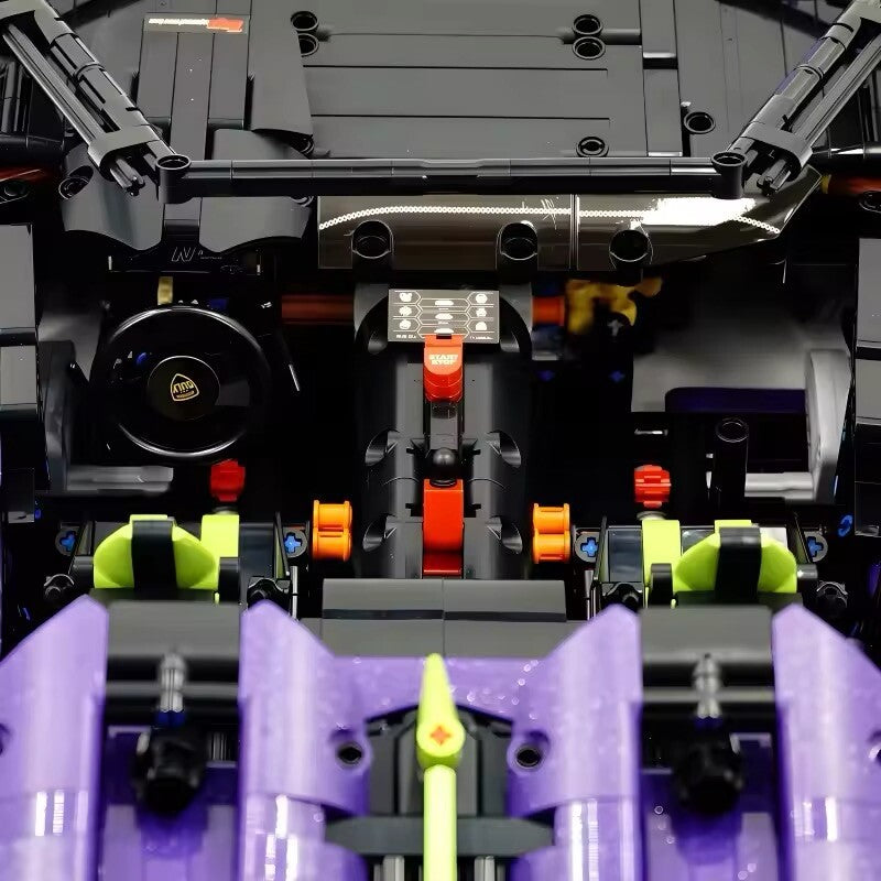 Lamborghini Sian Svj Da Costruire Mattoncini Technic 3654 Pezzi Scala 1:8 Viola