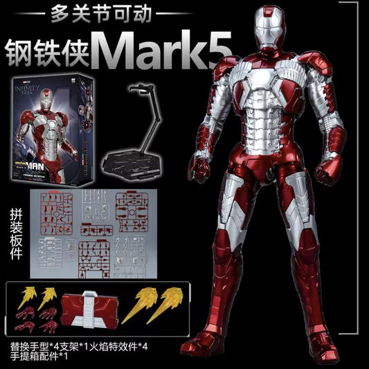 Modelkit Iron Man Mark 5 Avengers Infinity War Action Figure Da Collezione New