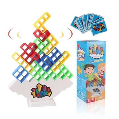 Tetra Tower Gioco Equilibrio Impilabili, 24 Pezzi Stack Attack Gioco Da Tavolo