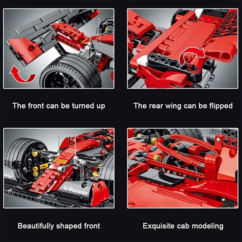 Formula 1 Ferrari Sf90 Da Costruire Mattoncini Technic 1099 Pezzi 1:14 Nuovo New