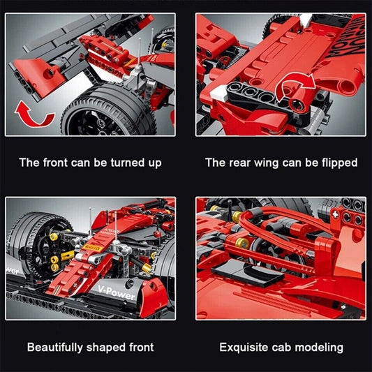 Formula 1 Ferrari Sf90 Da Costruire Mattoncini Technic 1099 Pezzi 1:14 Nuovo New