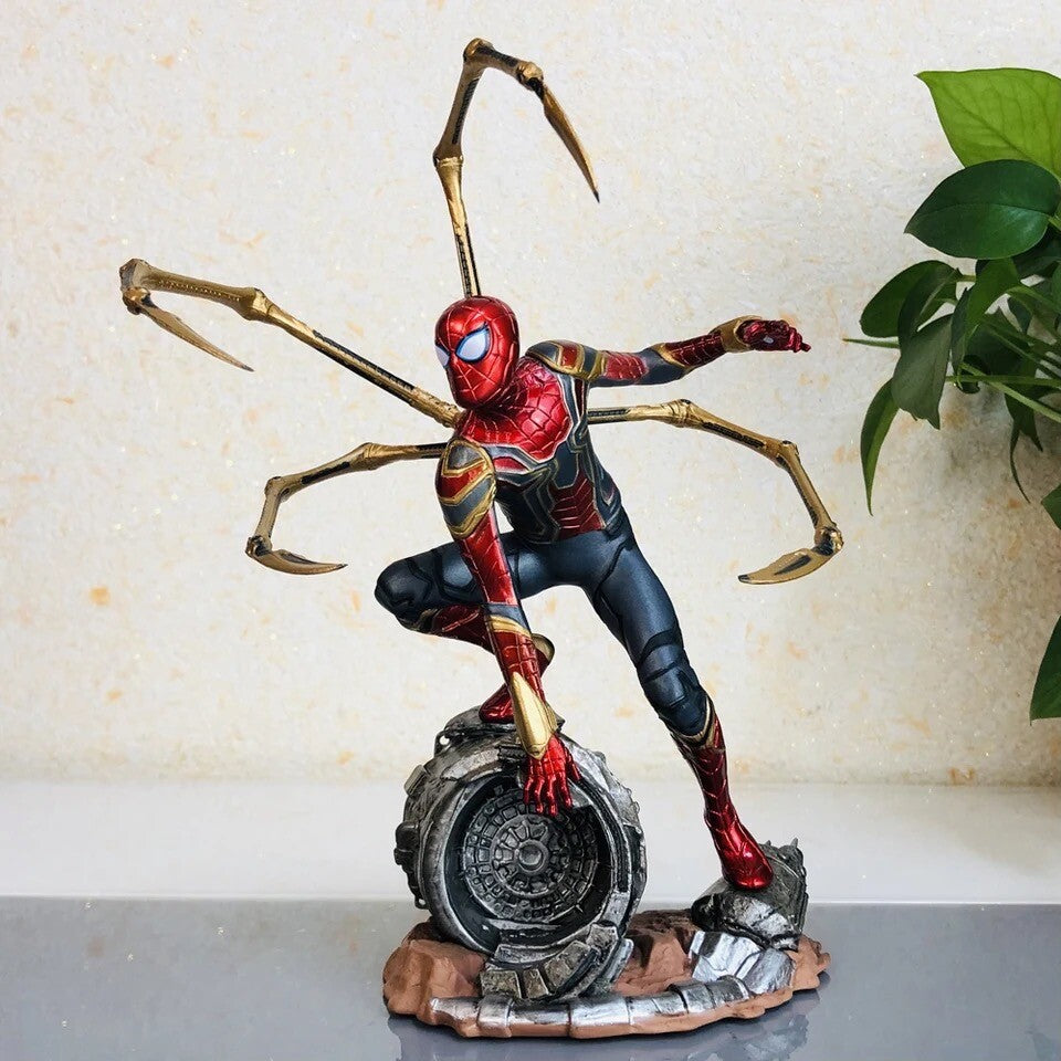 Action Figure Spiderman Statua Da Collezione Videogame Spider Anime Spiderverse